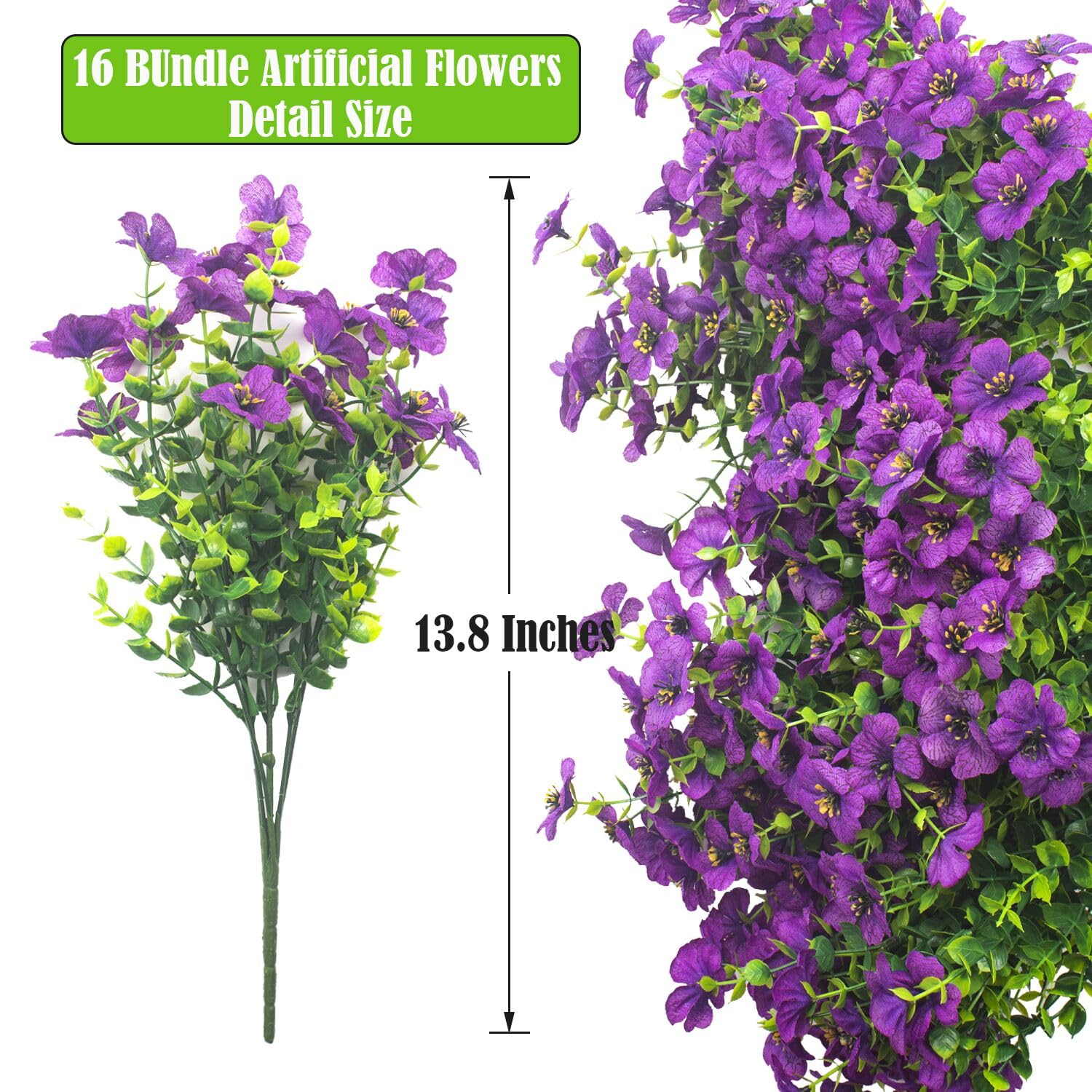 Grunyia artificial daisy porch display adds maintenance-free charm.