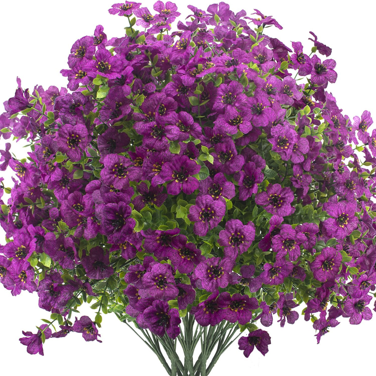 Grunyia artificial daisies bundles for outdoor use add vibrant light-purple color and long-lasting appeal