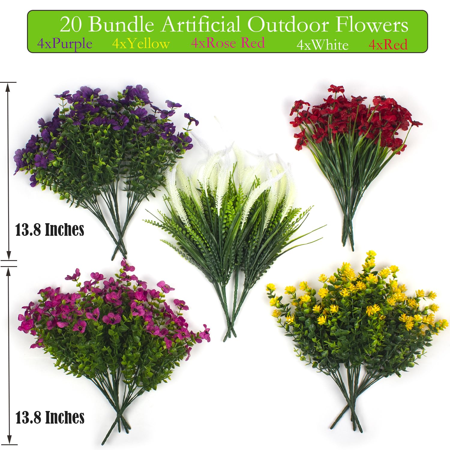 Grunyia artificial flowers hanging basket setup offers easy, stylish outdoor decor.