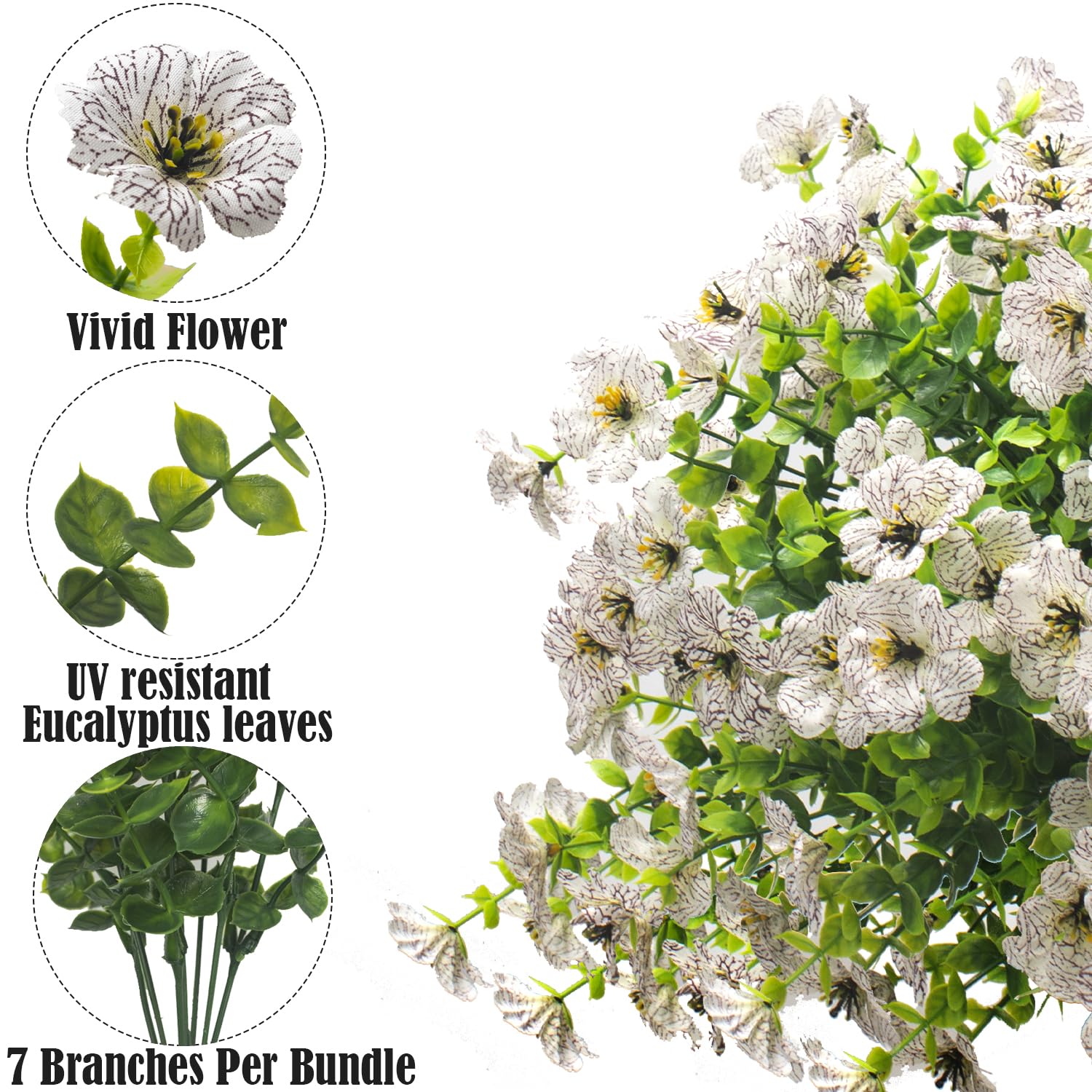 Grunyia artificial flowers showcase maintenance-free beauty for gardens or window boxes.