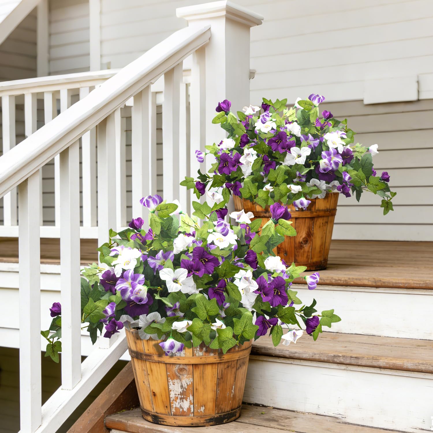 Grunyia artificial petunia blooms easy to shape stems for quick styling.