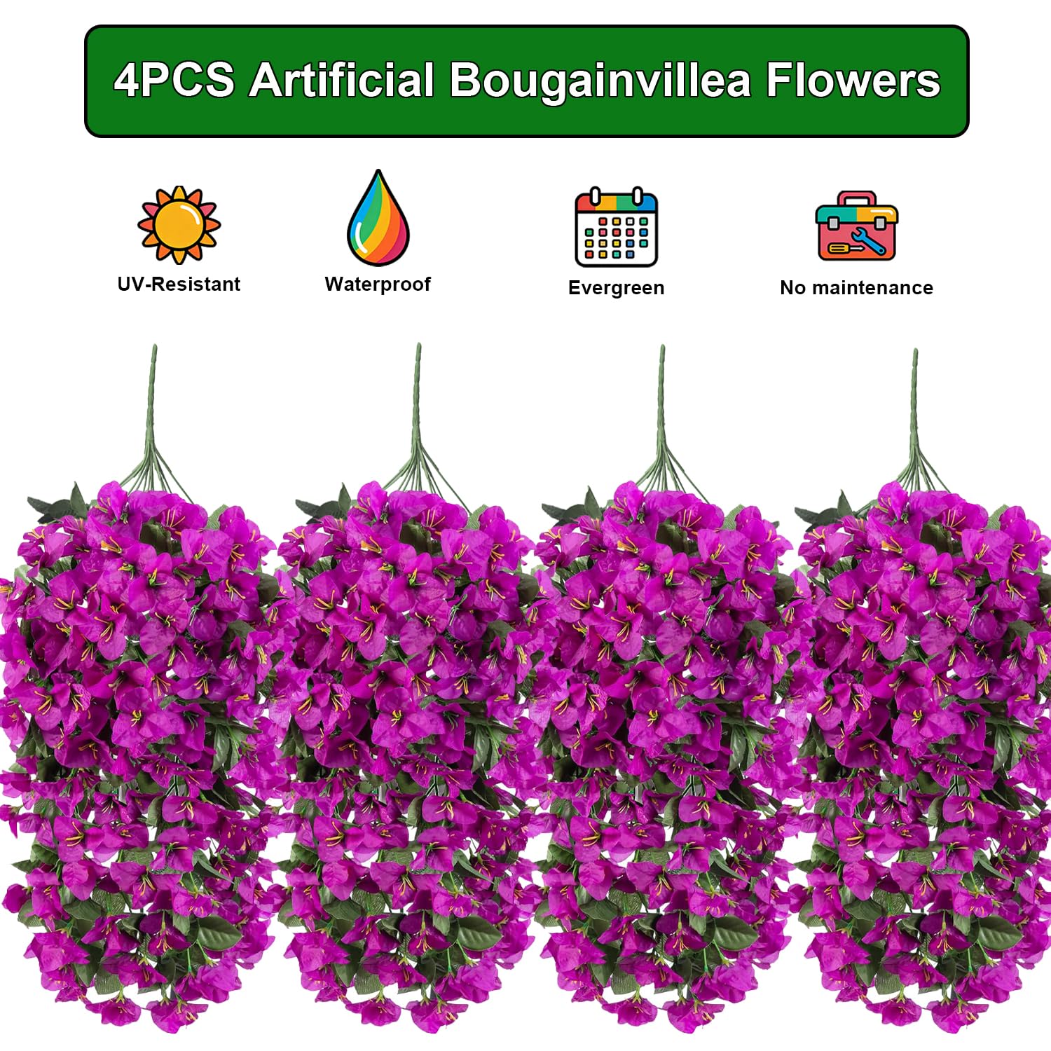 Grunyia Bougainvillea four bundles ready for outdoor mounting.