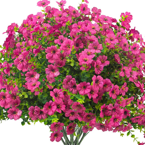 Grunyia daisy outdoor fake flowers add vibrant year-round color to your porch.