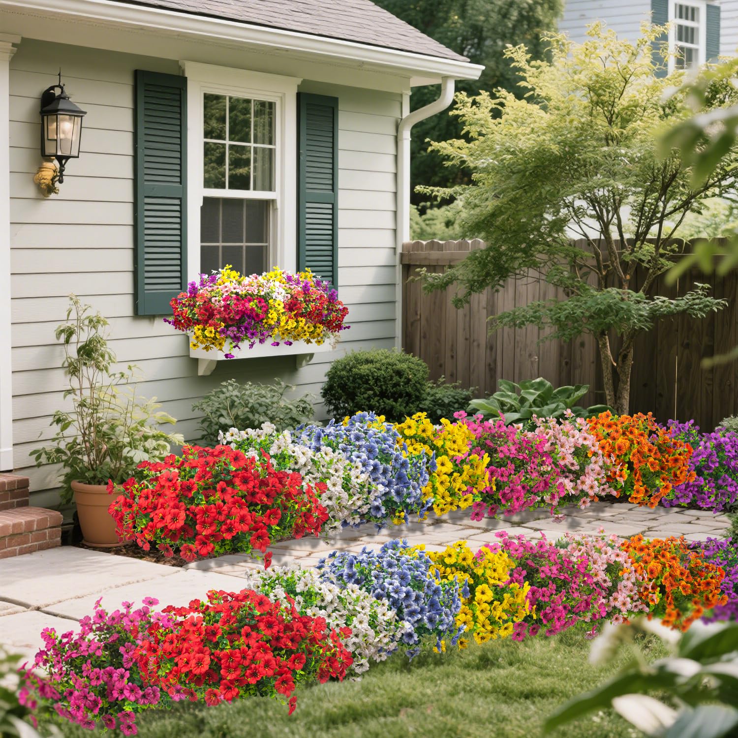 Grunyia durable artificial flowers stay lush with minimal maintenance.