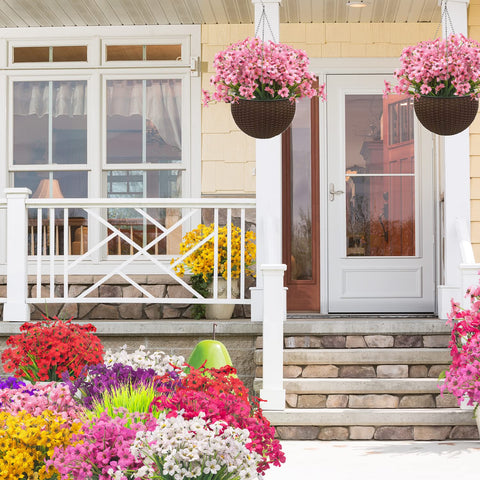 Grunyia durable UV-resistant flowers stay vibrant in sun-exposed spaces.
