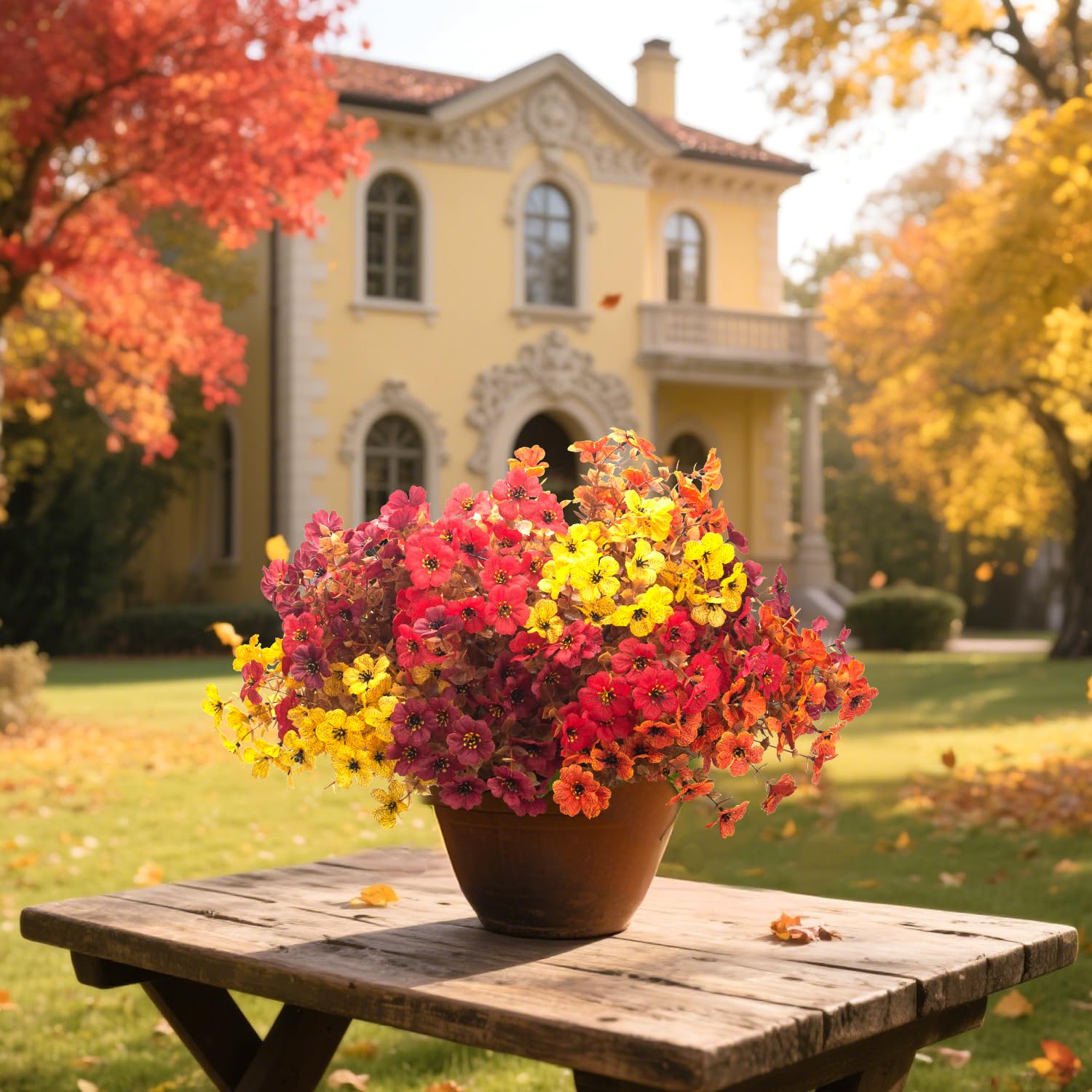 Grunyia easy-install artificial flowers require no watering or pruning