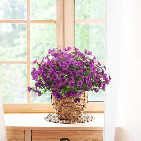 Grunyia fake plants no fade ideal for porch or balcony décor.