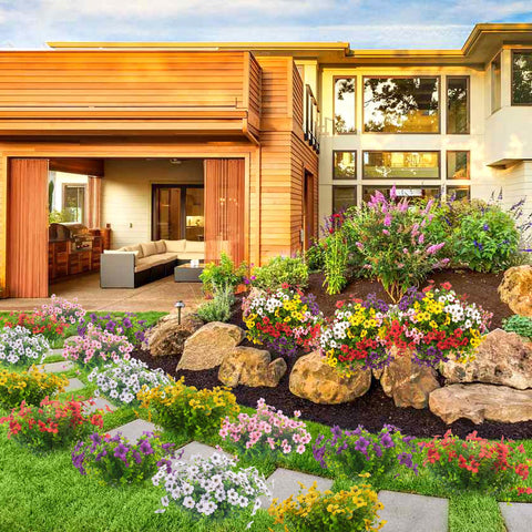 Grunyia lifelike textures enhance outdoor spaces with easy maintenance
