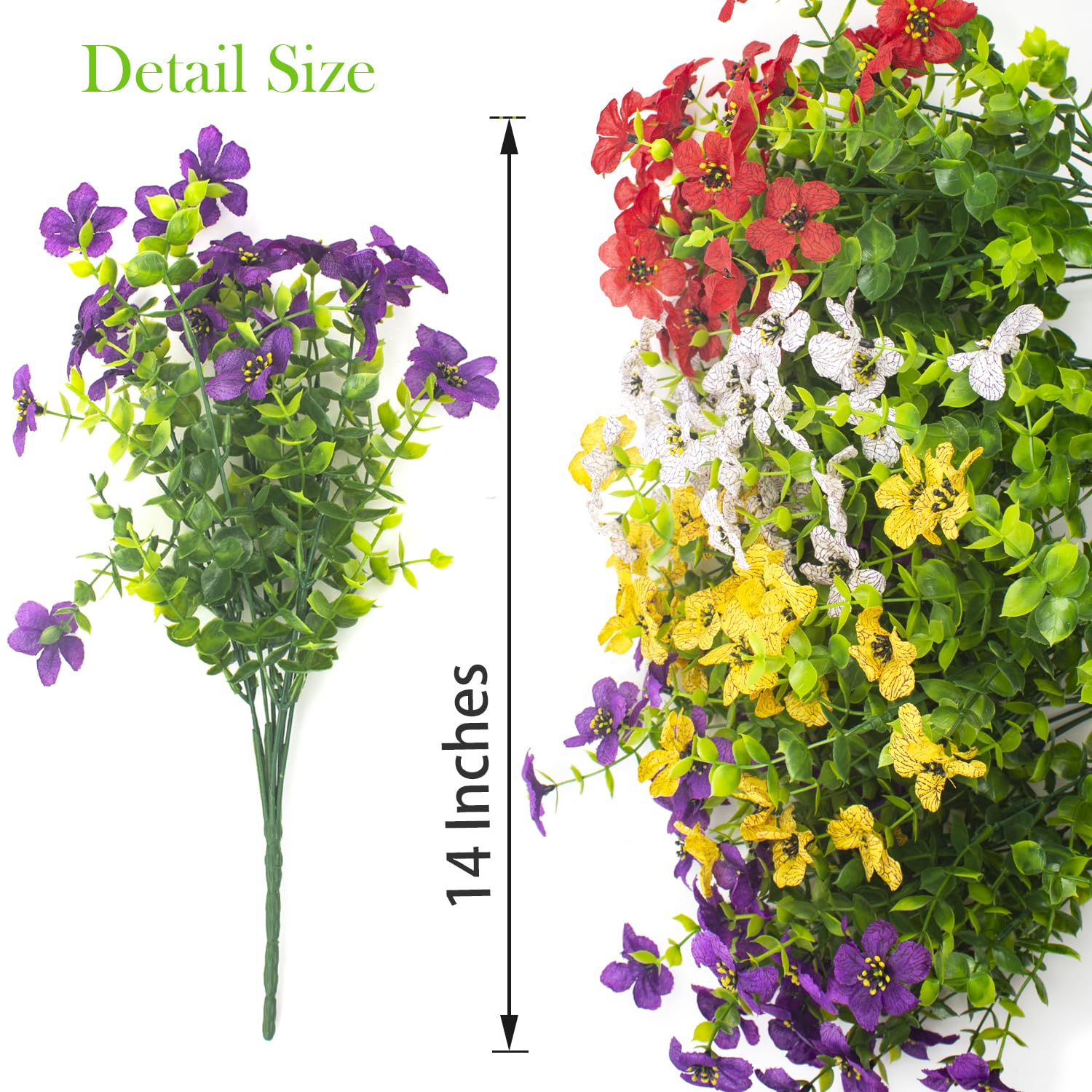 Grunyia low-maintenance faux greenery requires no watering.