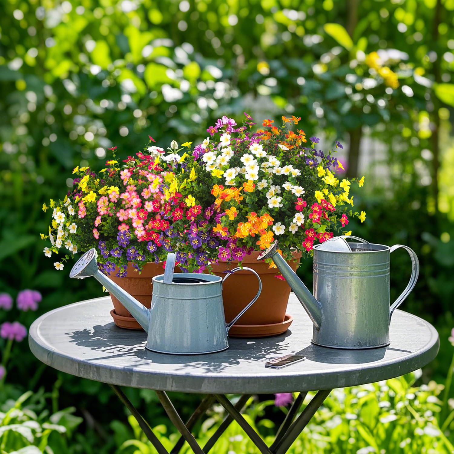 Grunyia outdoor flowers made from PE and PVC materials for long-lasting outdoor use