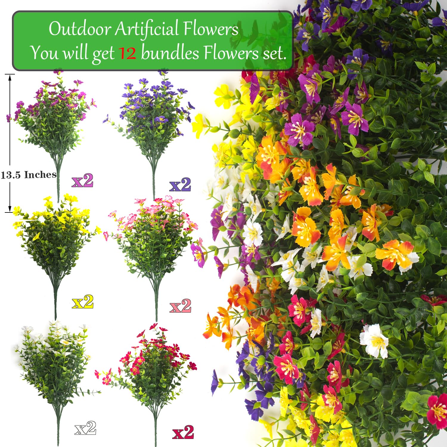 Grunyia weatherproof stems and coatings for durable patio decor in sun, rain, and snow