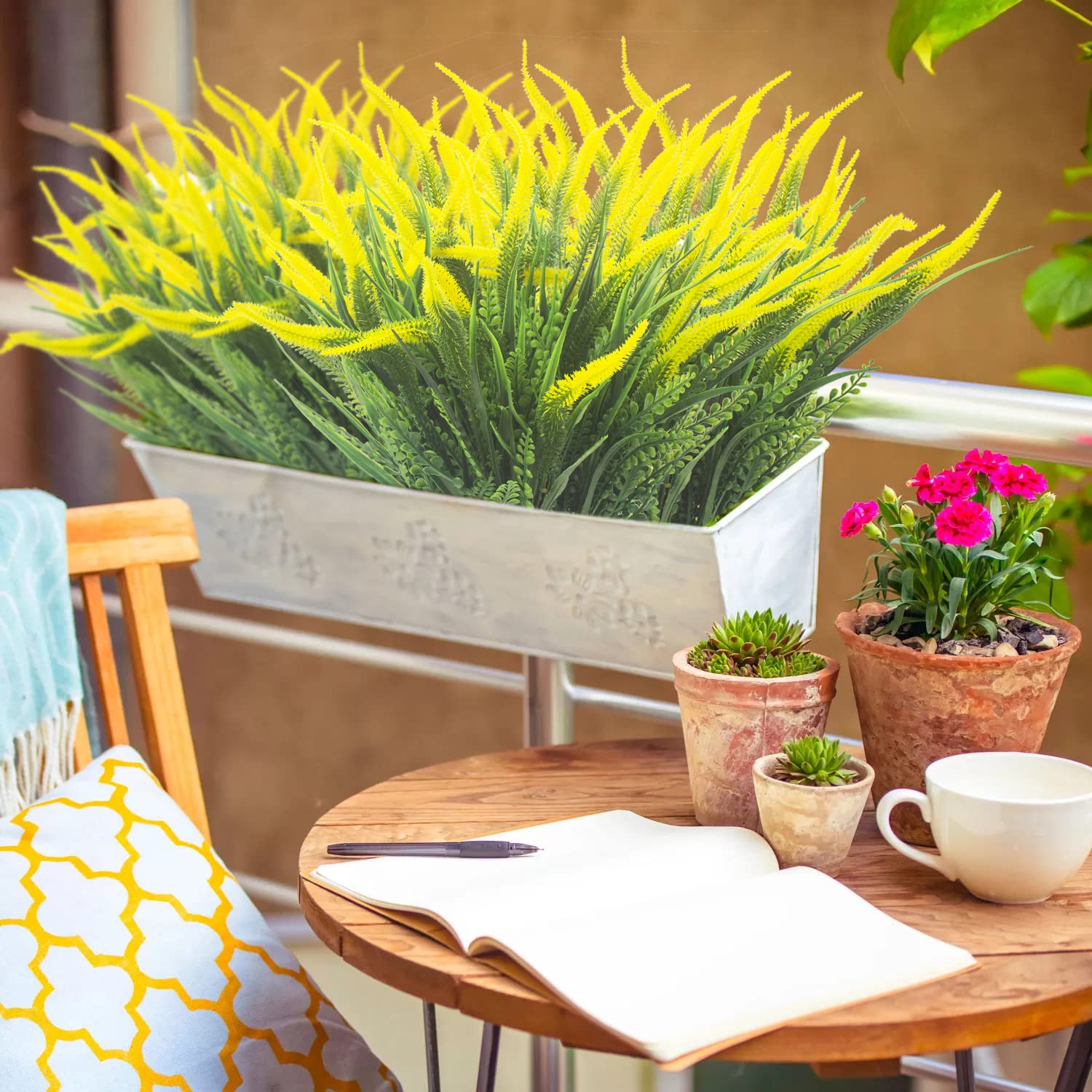 Grunyia outdoor garden arrangement brightens yard or terrace.