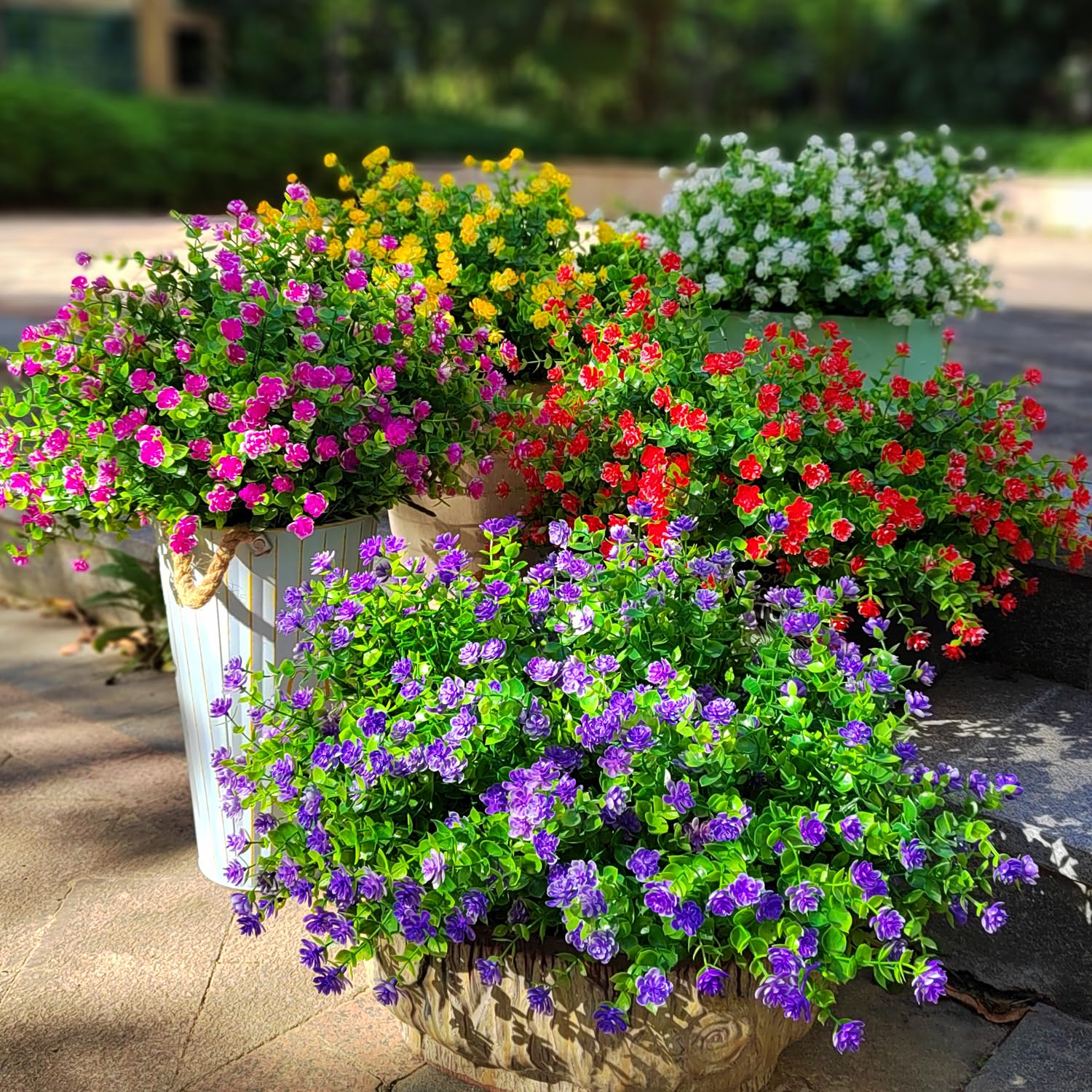 Grunyia hanging planter setup with believable bloom aesthetics.