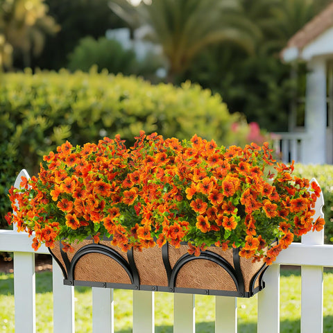 Grunyia orange artificial blossoms perfect for DIY arrangements.