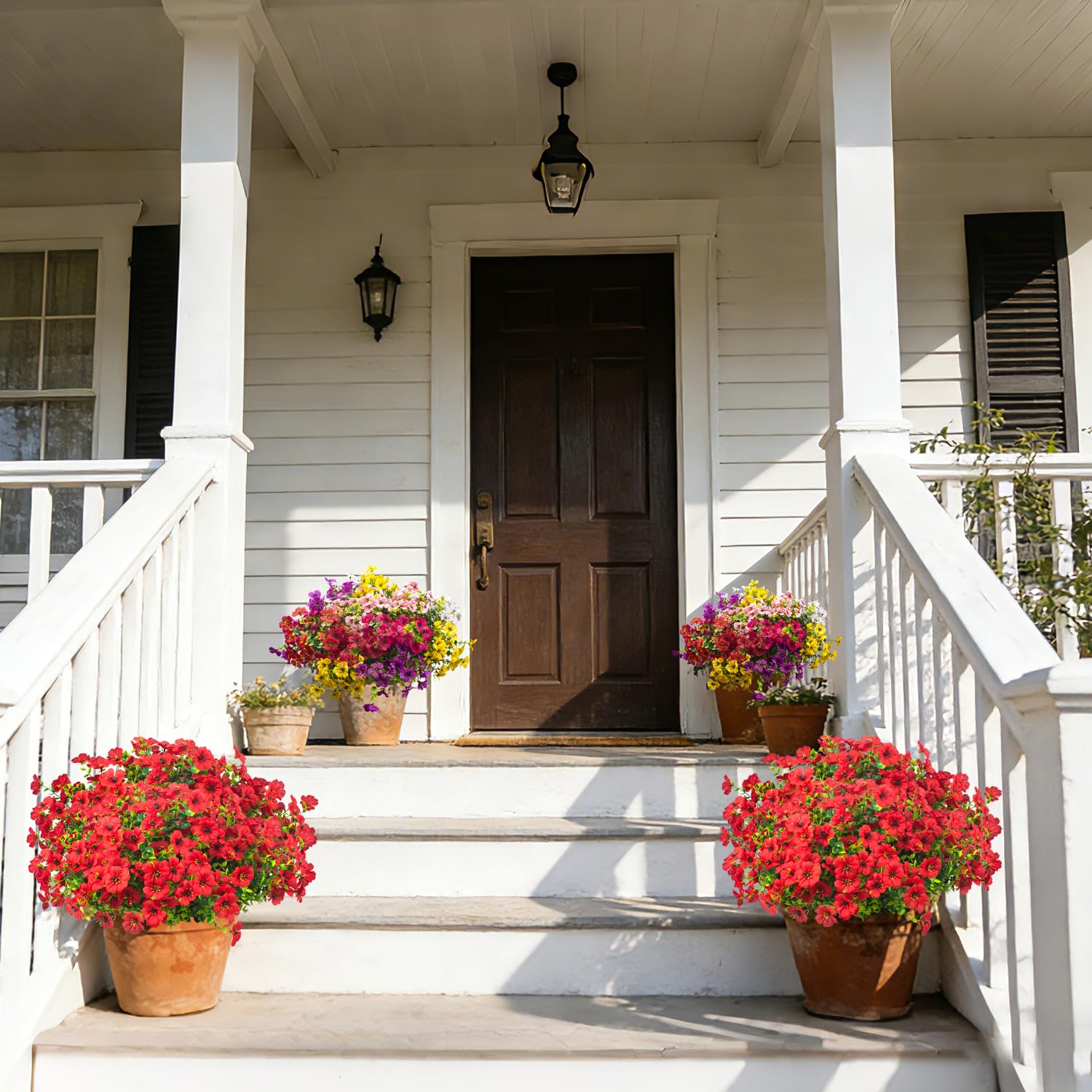 Grunyia UV-resistant outdoor flowers thrive in sun-washed garden beds all season.