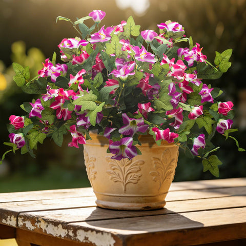 Grunyia flexible stems shape easily for DIY centerpieces and decor.