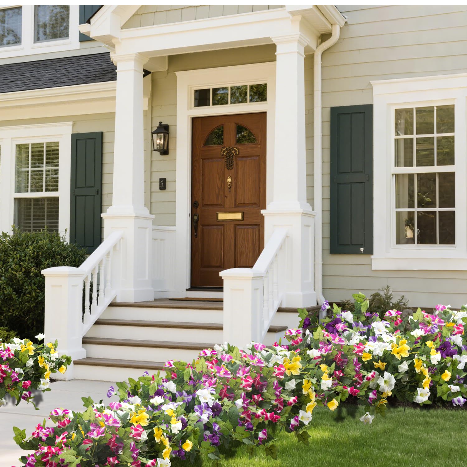 Grunyia rose outdoor faux flower collection complements indoor spaces with zero maintenance.