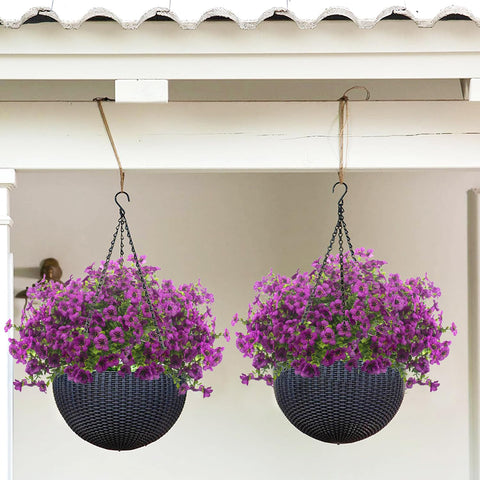 Grunyia UV-resistant faux blossoms stay vibrant in sun with minimal upkeep.