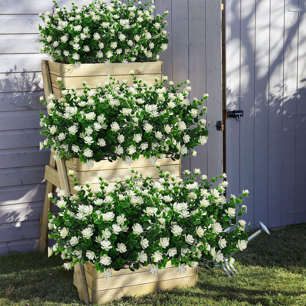 Grunyia UV-resistant faux plants ideal for front porches and decks