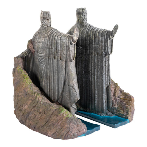Grupo Erik Argonath BookEnds on a shelf showcasing the Kings of Gondor.