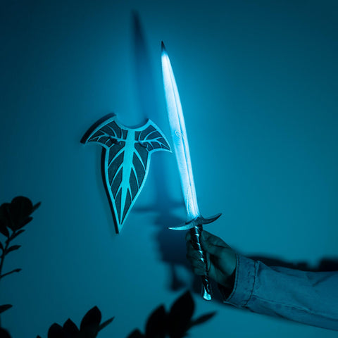 Grupo Erik Sting Sword Lamp base display for freestanding lighting.