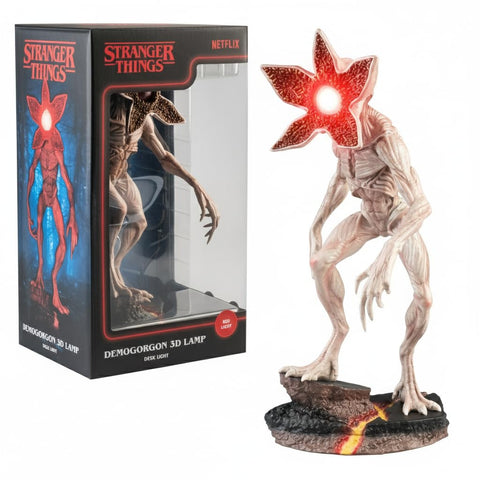 Grupo Erik Stranger Things lamp featuring the Demogorgon for authentic desk ambiance