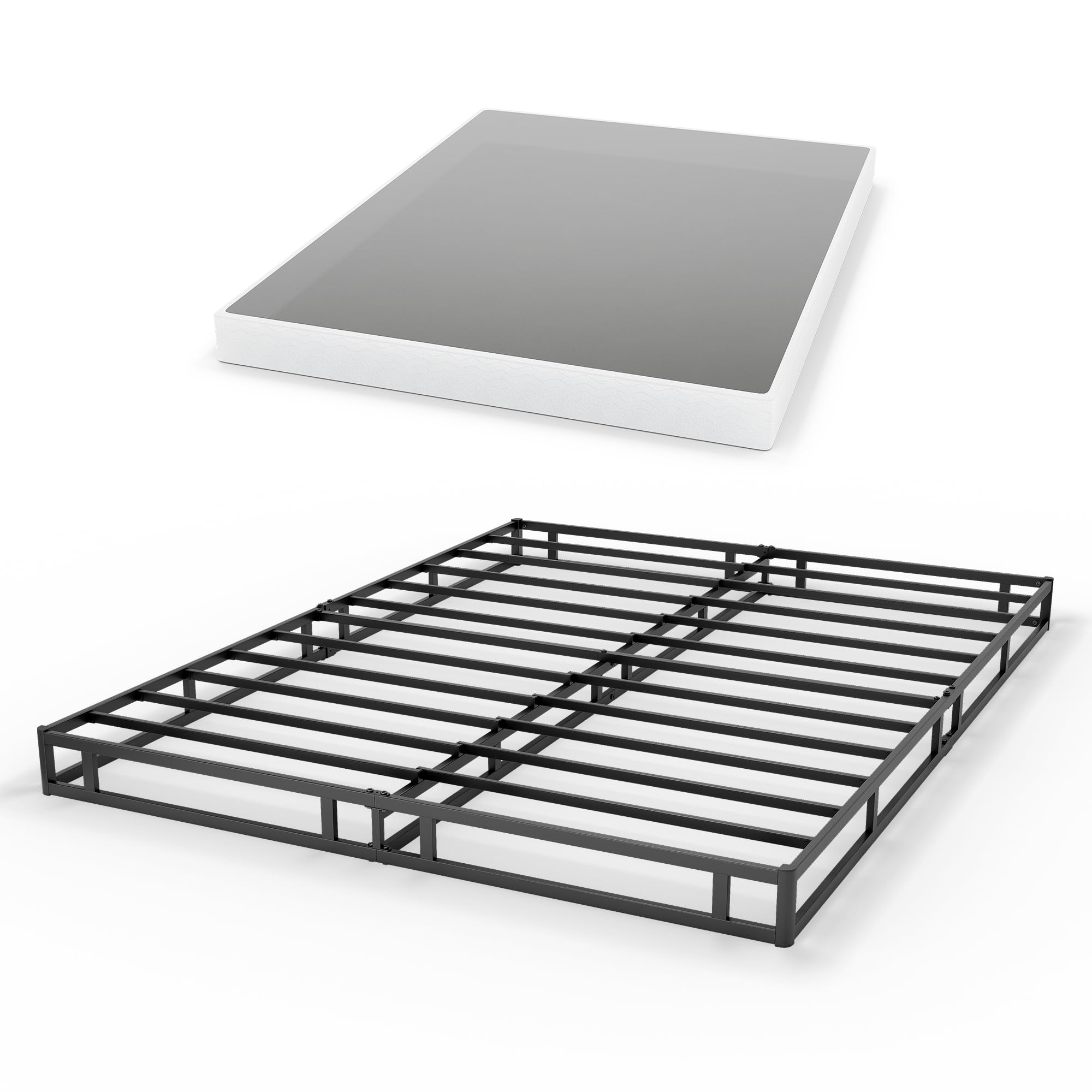 GRUSIGN 5-inch box spring for queen during assembly for quick setup