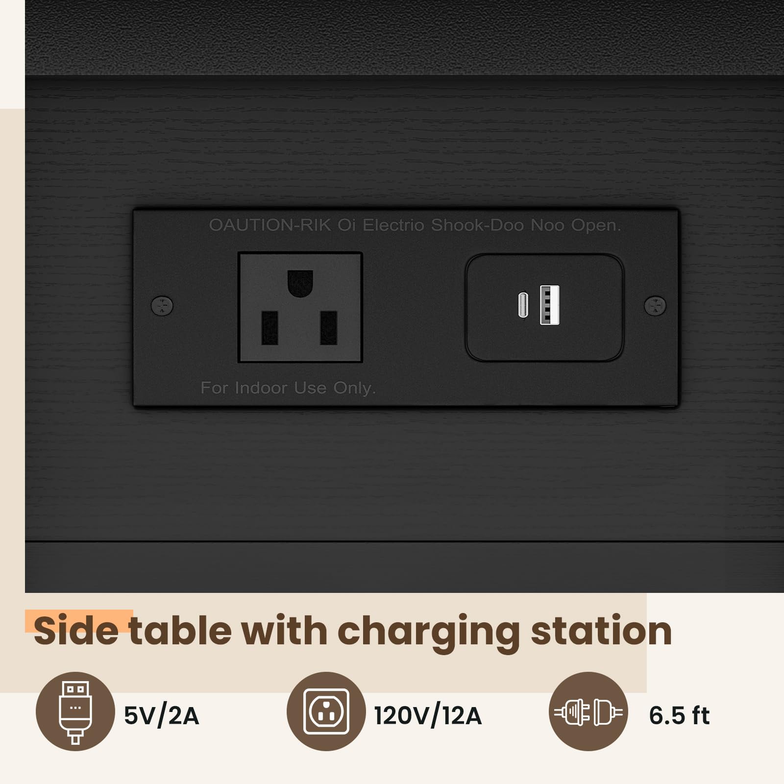 GRUSIGN left-side charging station design reduces spill risk