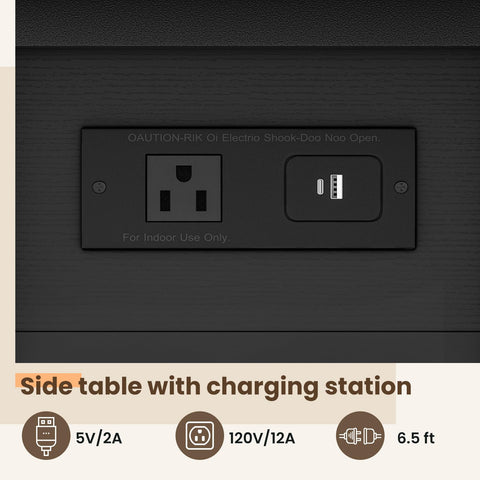GRUSIGN left-side charging station design reduces spill risk