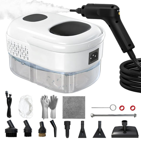 Gsskny steam cleaner front view showing compact design for easy home use