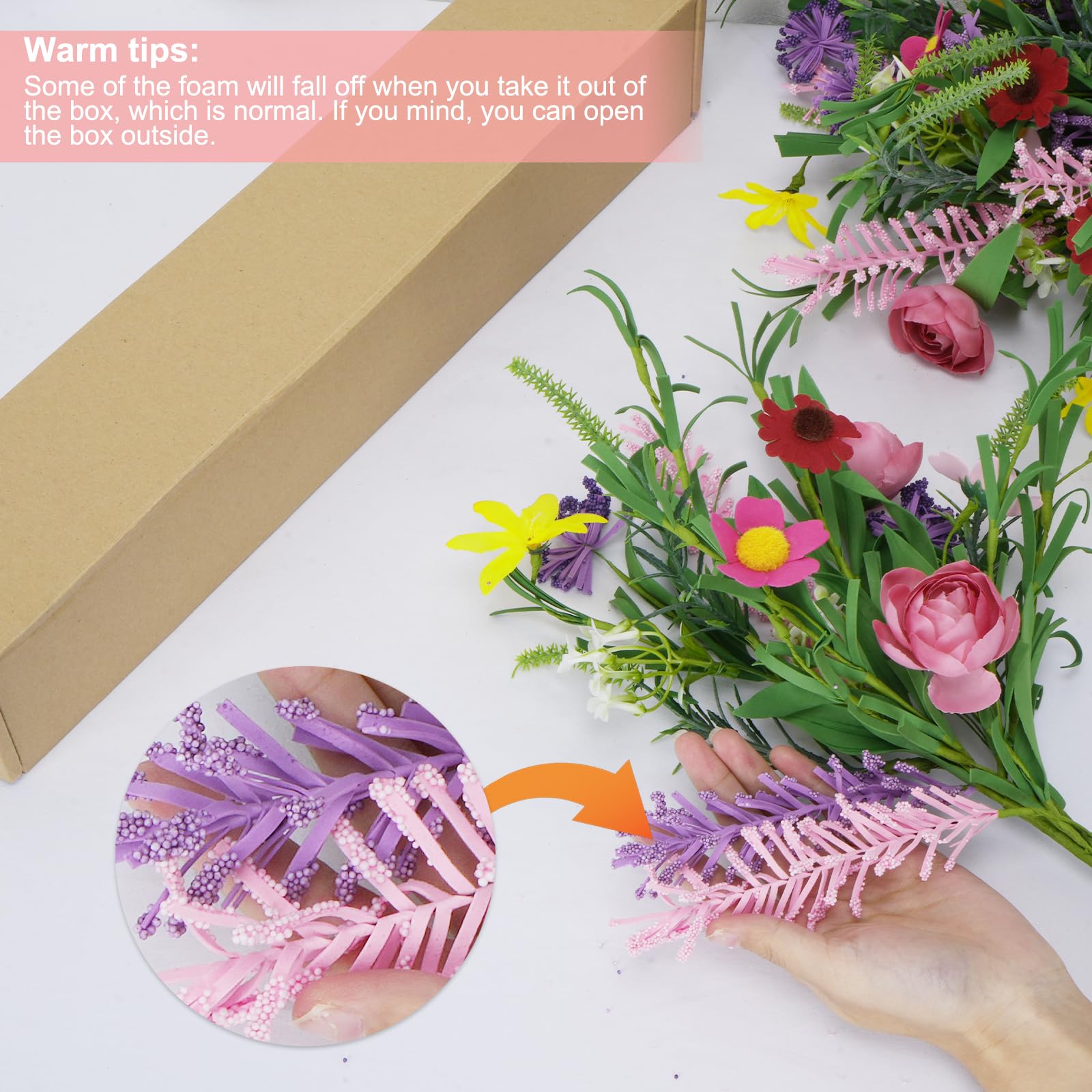 GTIDEA lifelike purple-hued bouquet ideal for spring weddings.