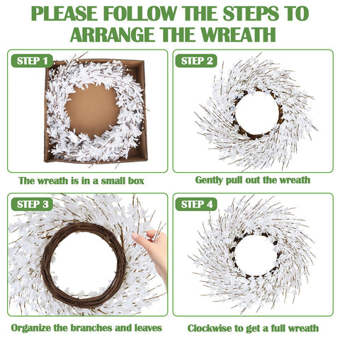 GTIDEA outdoor wreath made for weather resistance and long-lasting color