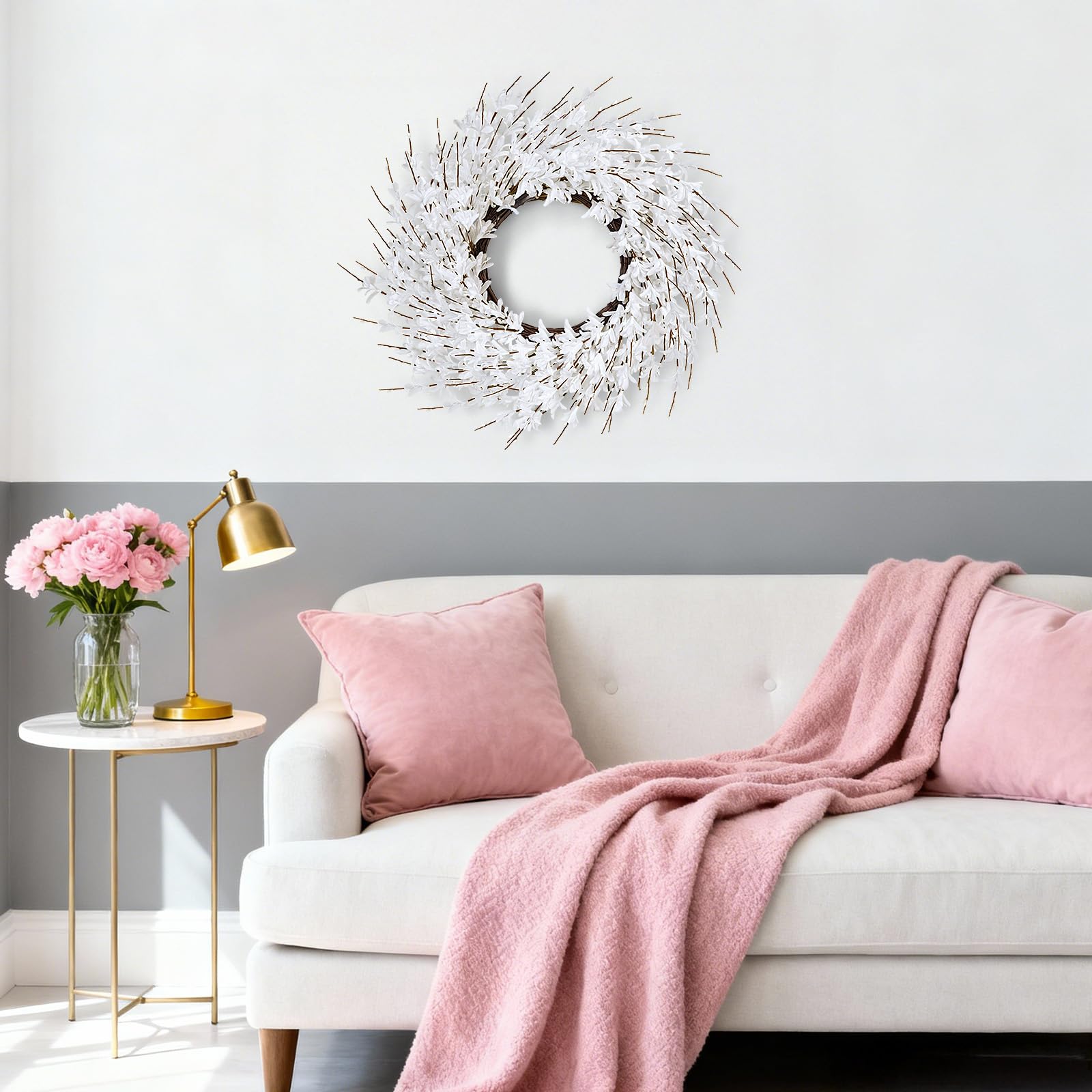 GTIDEA wedding storefront wreath adds chic seasonal flair