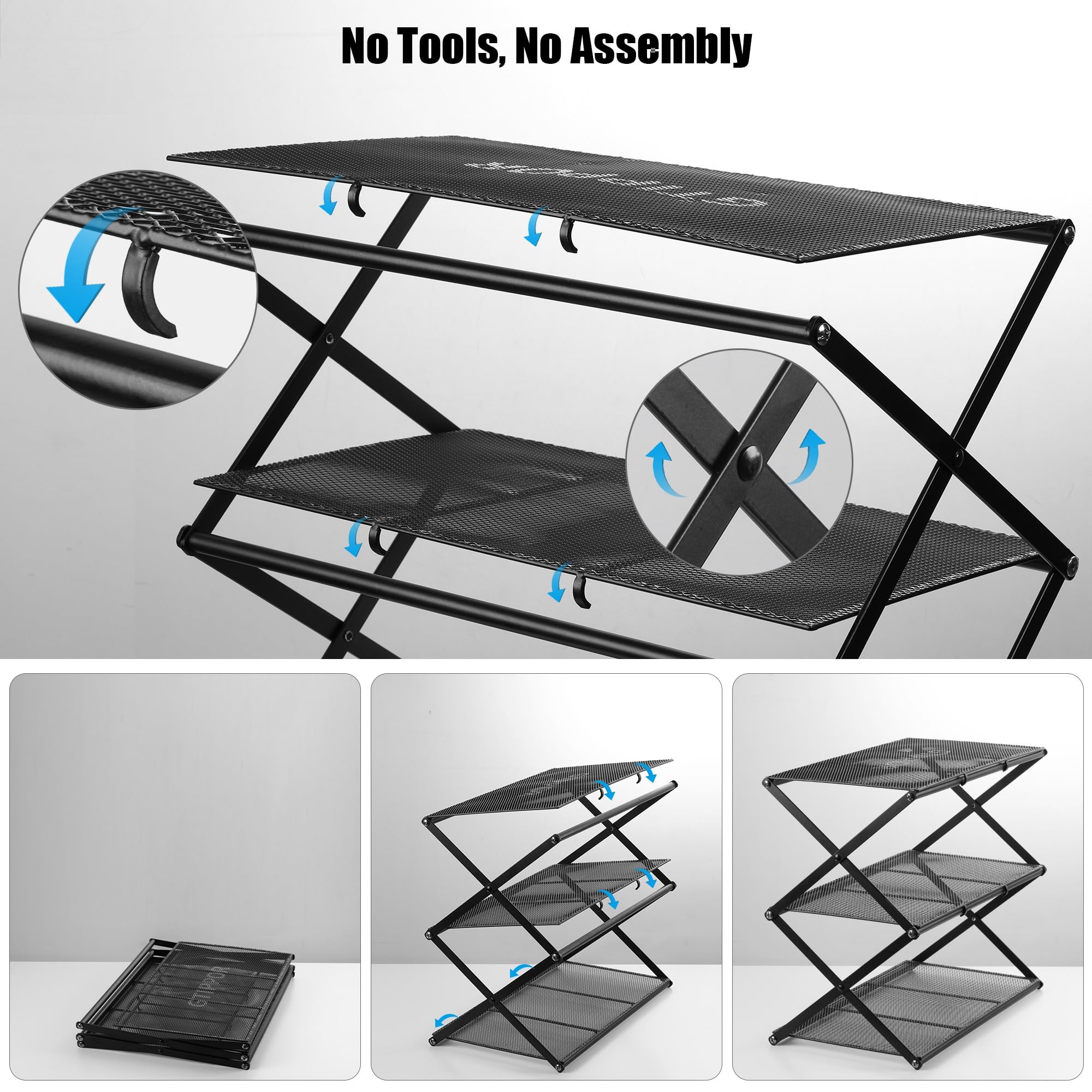GTIPPOR shoe rack placed at front door for neat entryway organization