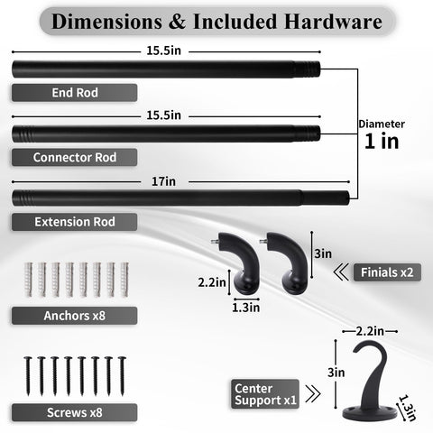 GTJ hardware included streamlines installation with all parts provided.