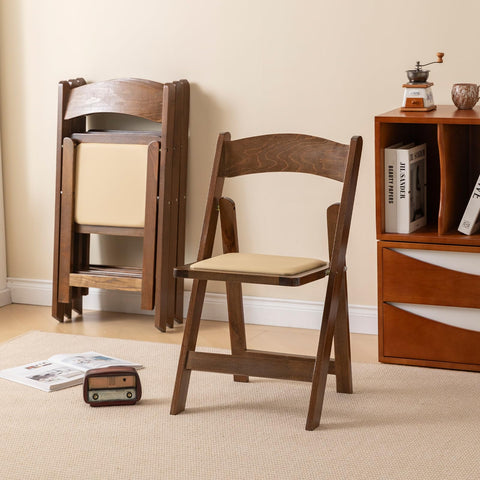GTNSAFP chair folded flat for compact storage in small spaces.