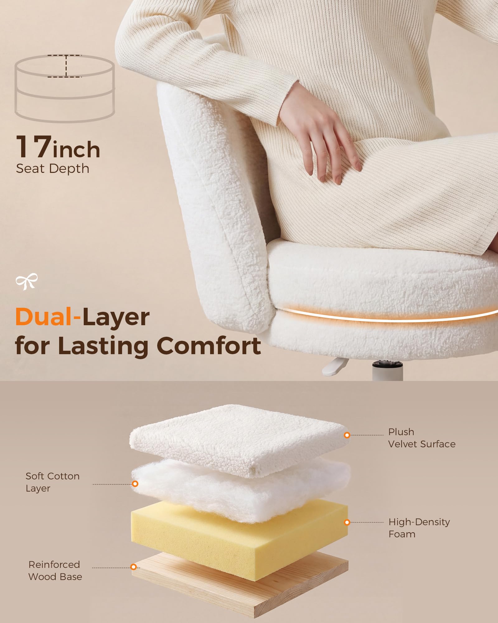 GTPLAYER Arm-less design saves desk space for compact rooms.