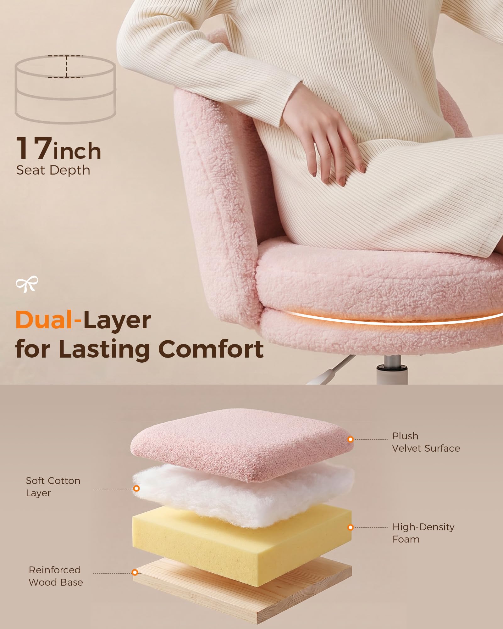GTPLAYER compact armless design fits under desks for space saving.