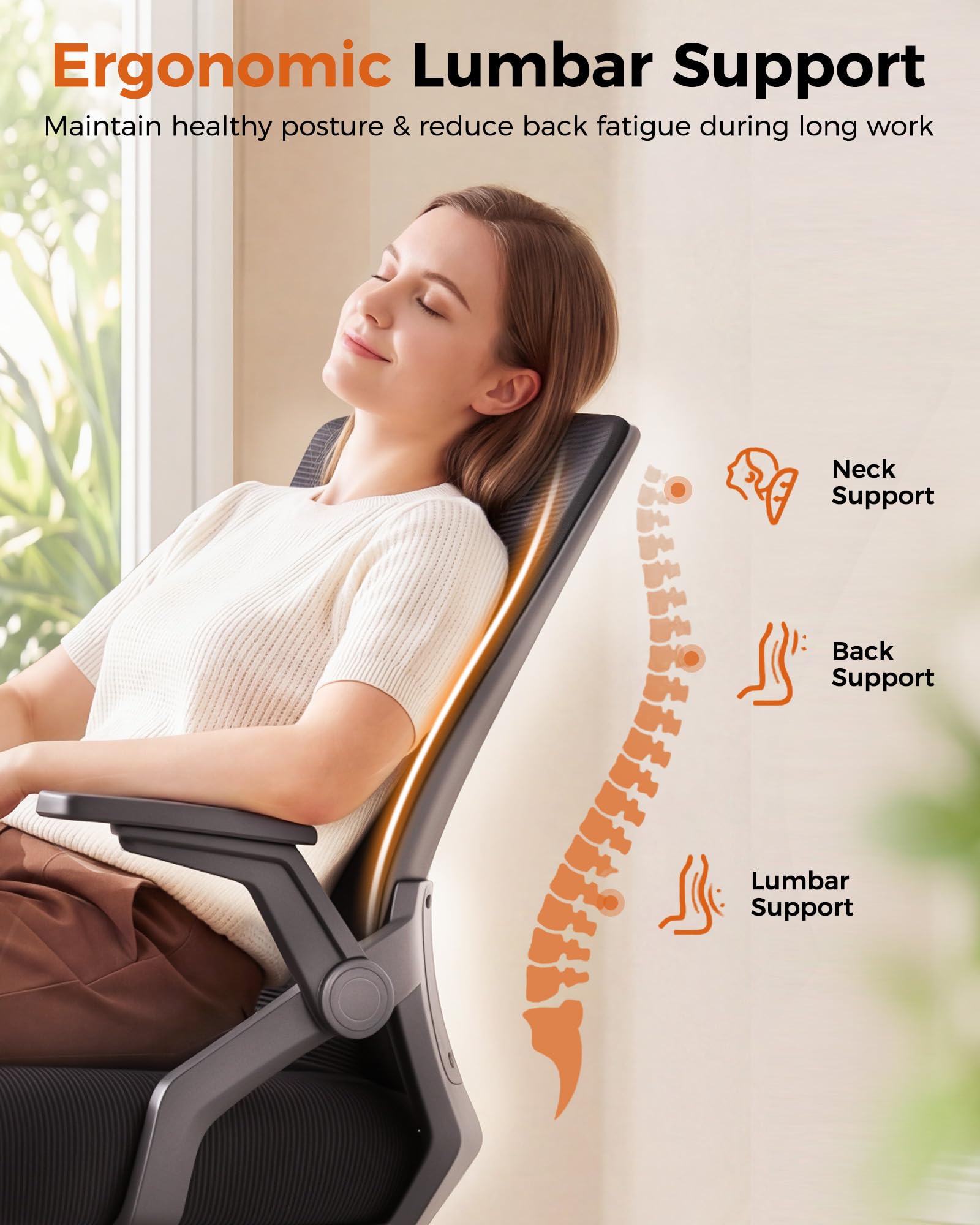 GTPLAYER ergonomic chair seat height adjustment for different desks