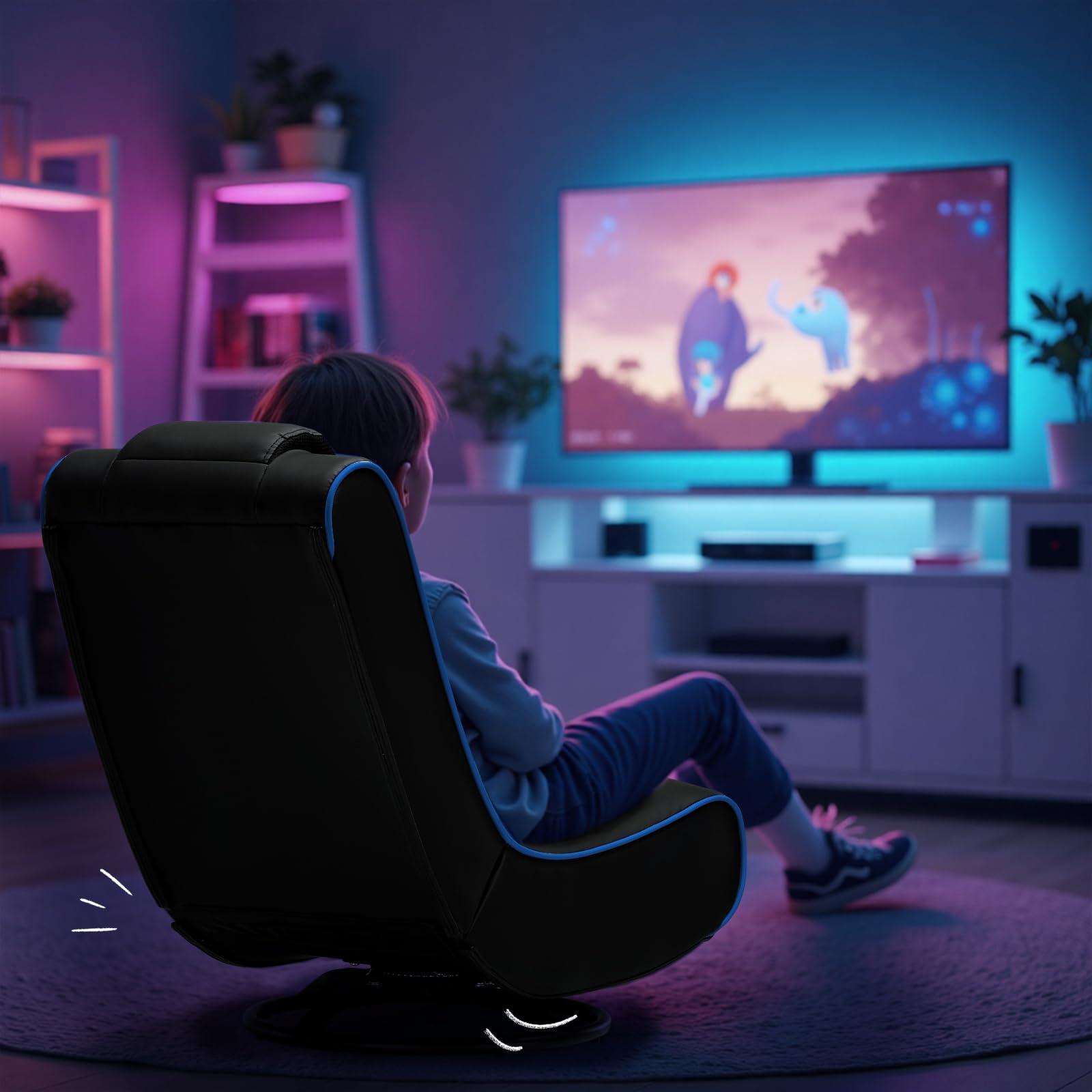 GTPLAYER quick-setup chair with base attachment, ready in minutes.