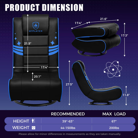Multipurpose GTPLAYER chair suitable for gaming, reading, and movie nights.