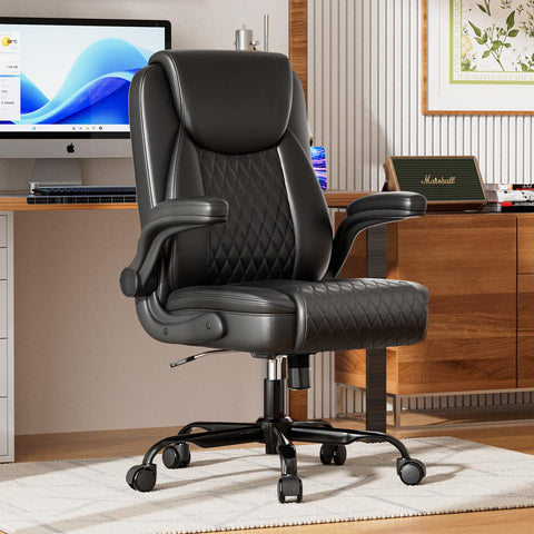 GTPLAYER chair with 90-degree flip-up arms to save desk space