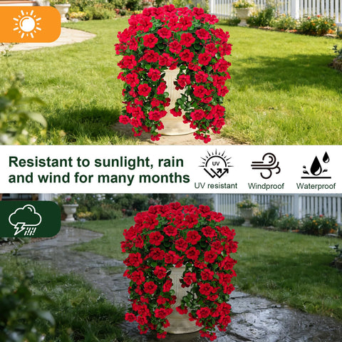 Guagb geraniums brighten porches, balconies, and garden borders.