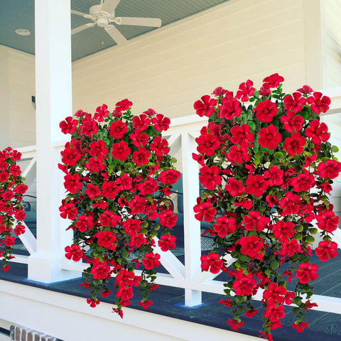 Guagb pet-friendly artificial flowers add lasting greenery.