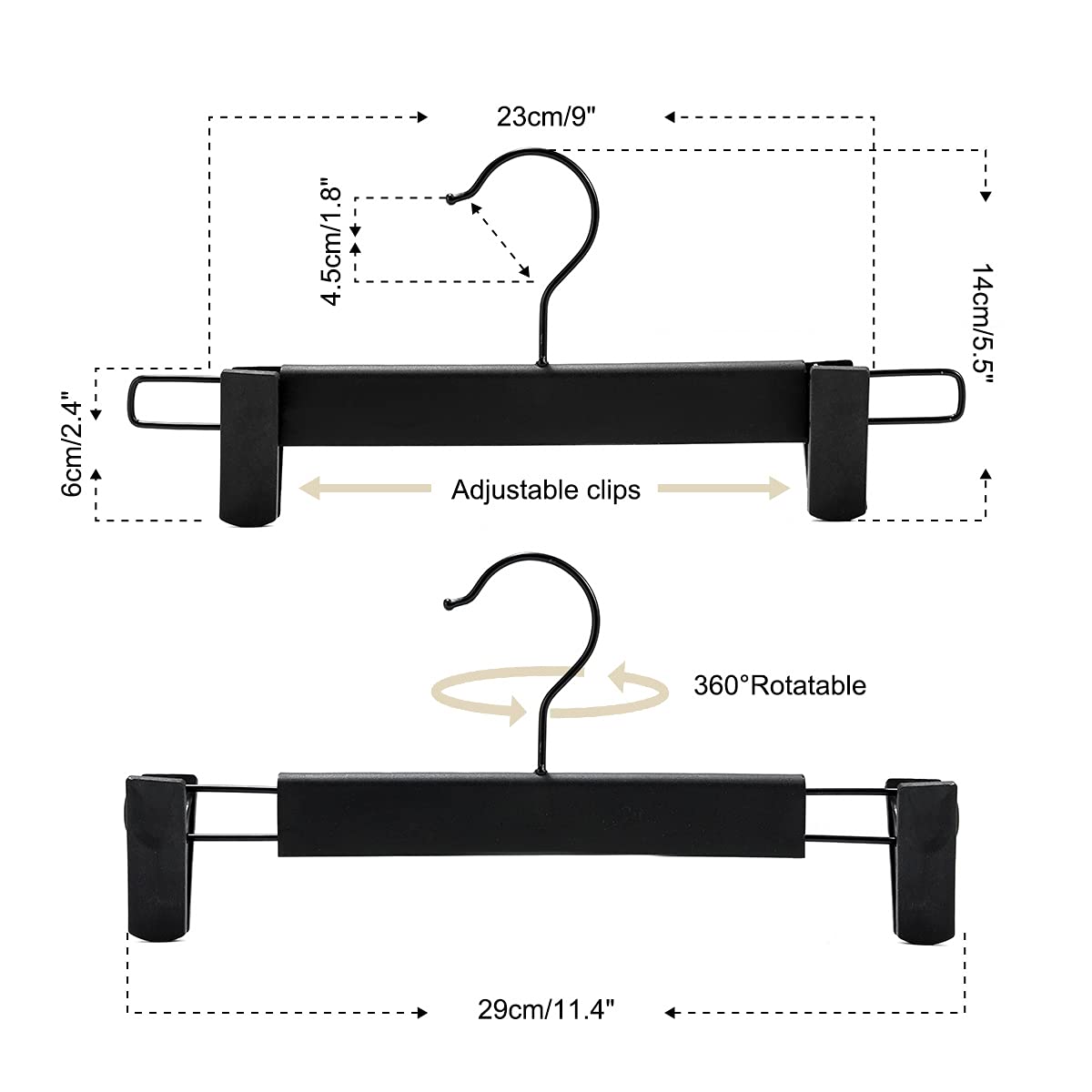 GUANJUNE space-saving hangers keep closets tidy and maximize storage.