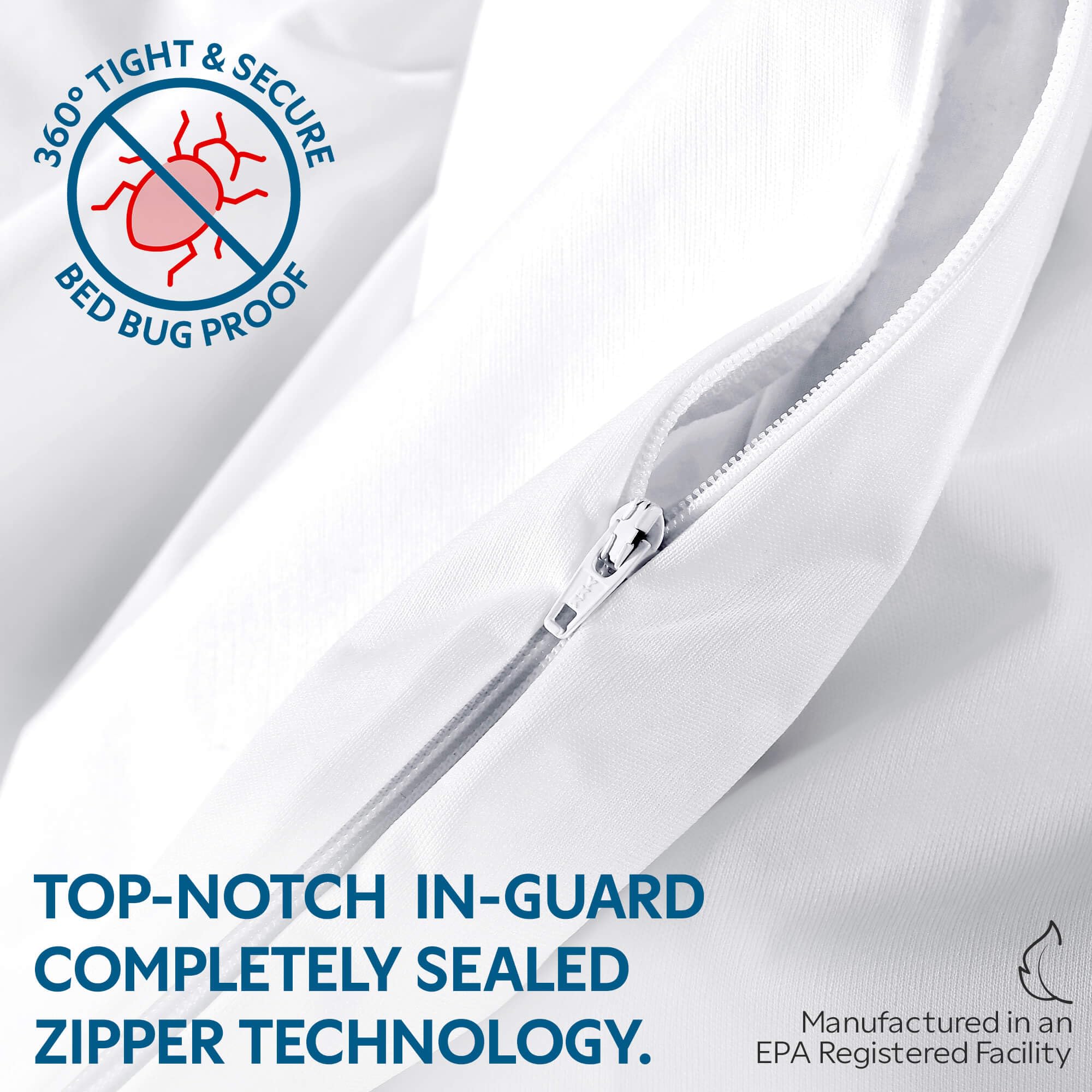 Guardmax breathable jersey fabric provides year-round comfort and airflow.
