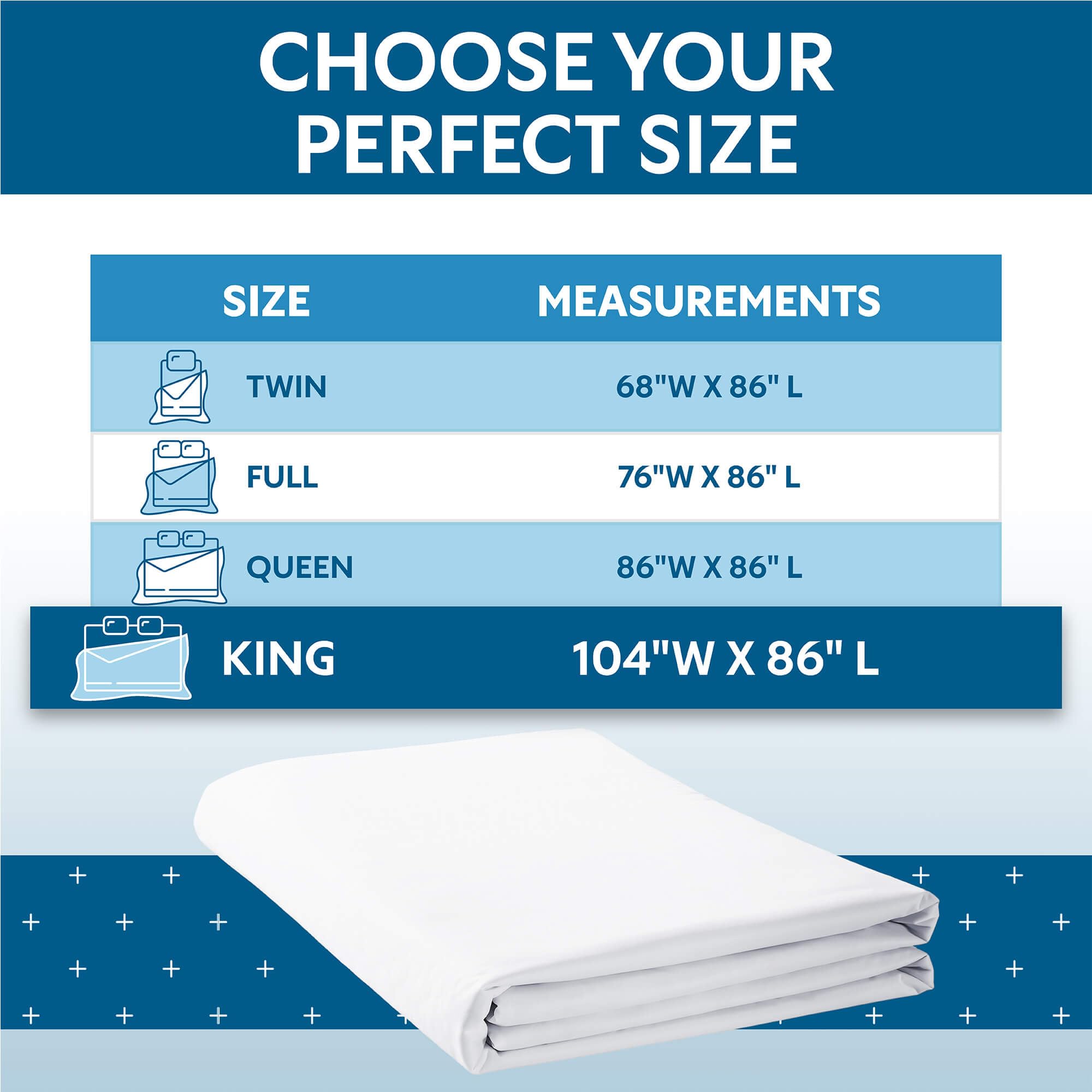 Guardmax jersey top layer offers soft stretch and year-round comfort.