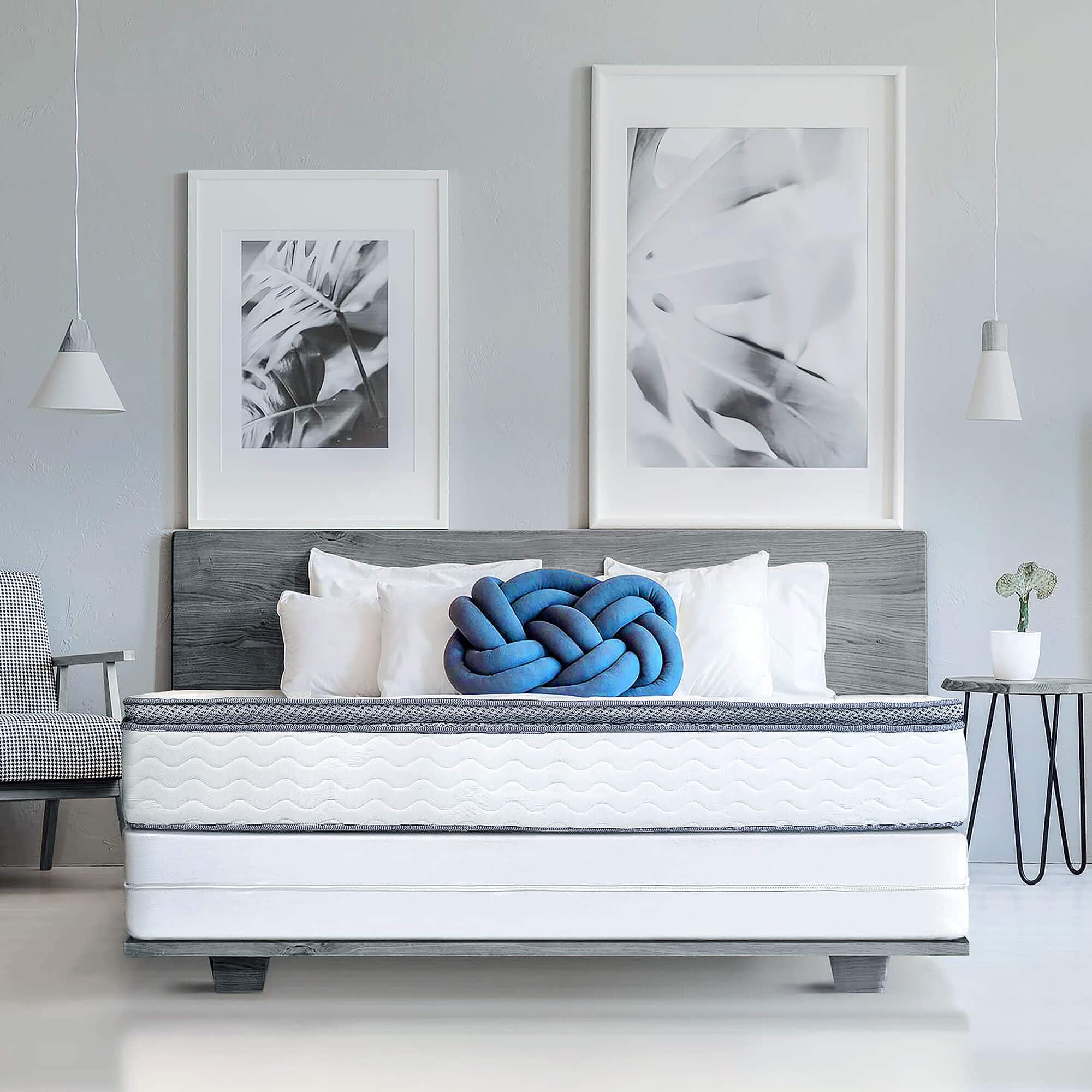Guardmax Premium Box Spring Cover six-sided encasement protects the full box spring from dust and dirt.