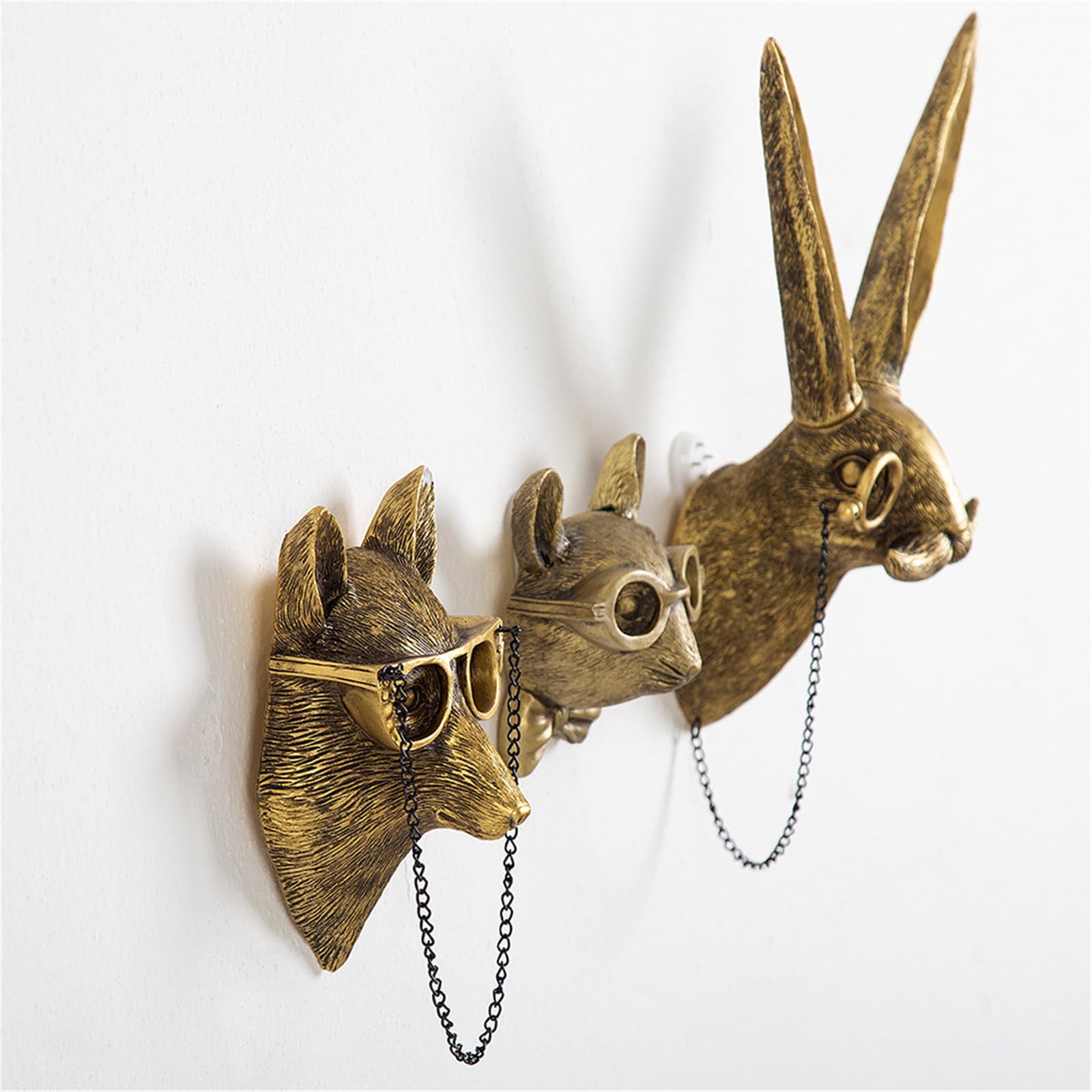 GUASDIE bedroom wall art with gold deer for cozy ambiance.