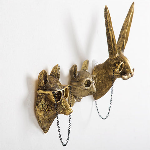 GUASDIE bedroom wall art with gold deer for cozy ambiance.